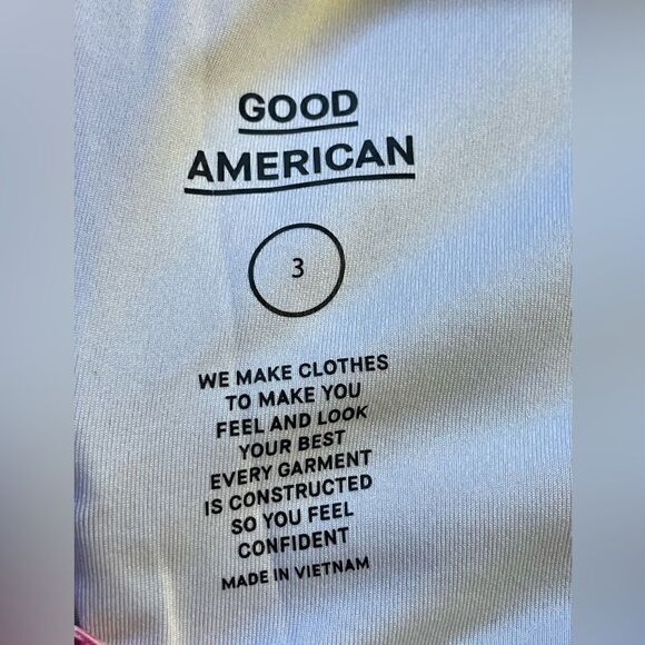 Good American pink Leopard Criss Cross Back Sports Bra. 3 size L or 10/12 - Picture 7 of 8